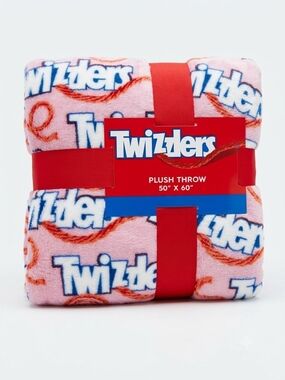 Twizzlers Pink Plush Throw Blanket - Branded Cozy Throw
